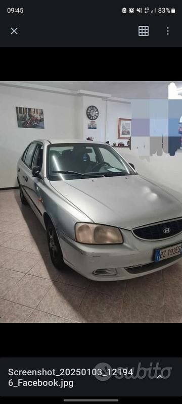 Usata Hyundai Accent 86 CV (63 kW) 2002 Grigio Berlina