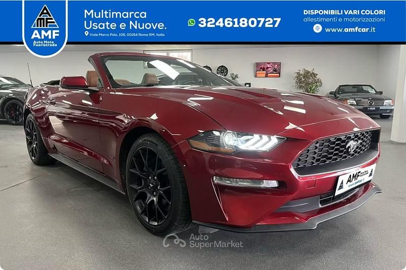 Usata Ford Mustang Premium 314 CV (230 kW) 2019 Rosso Cabrio