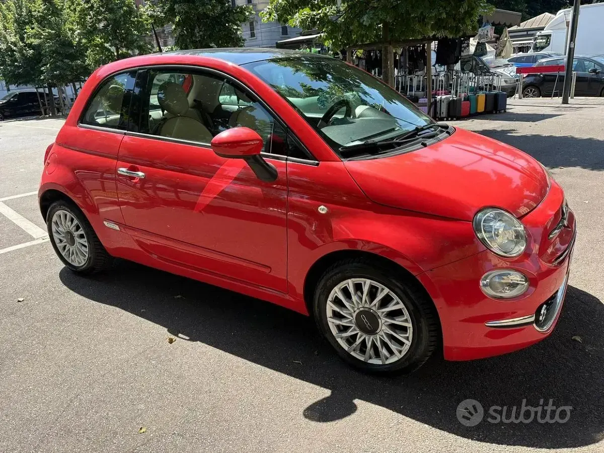 Usata Fiat 500 Lounge 69 CV (50 kW) 2016 Rosso Berlina