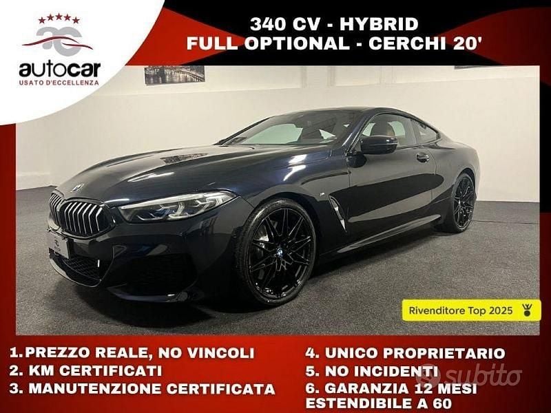 Usata BMW 840 M Sport 340 CV (250 kW) 2021 Nero Coupé