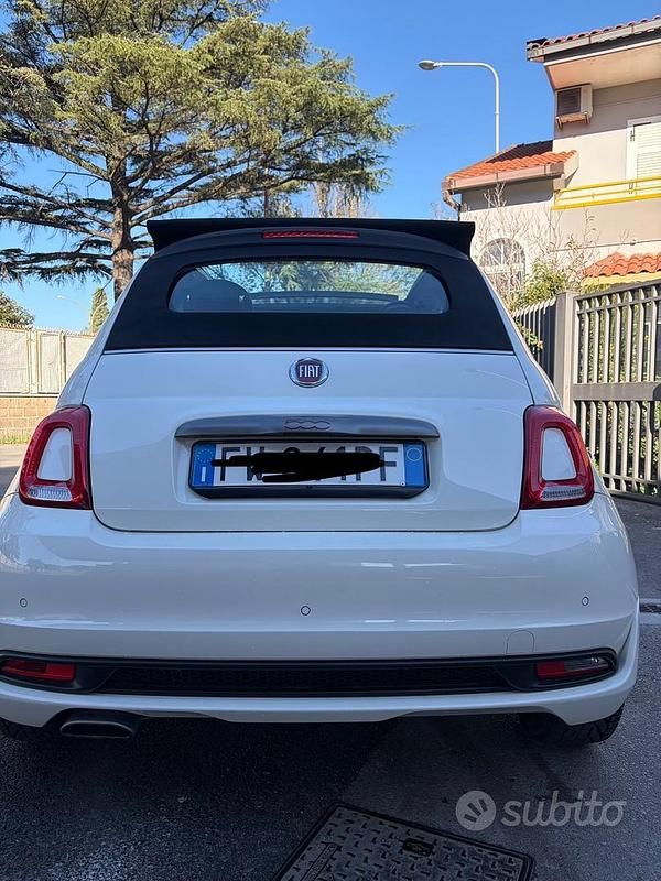 Usata Fiat 500 69 CV (50 kW) 2019 Bianco Cabrio