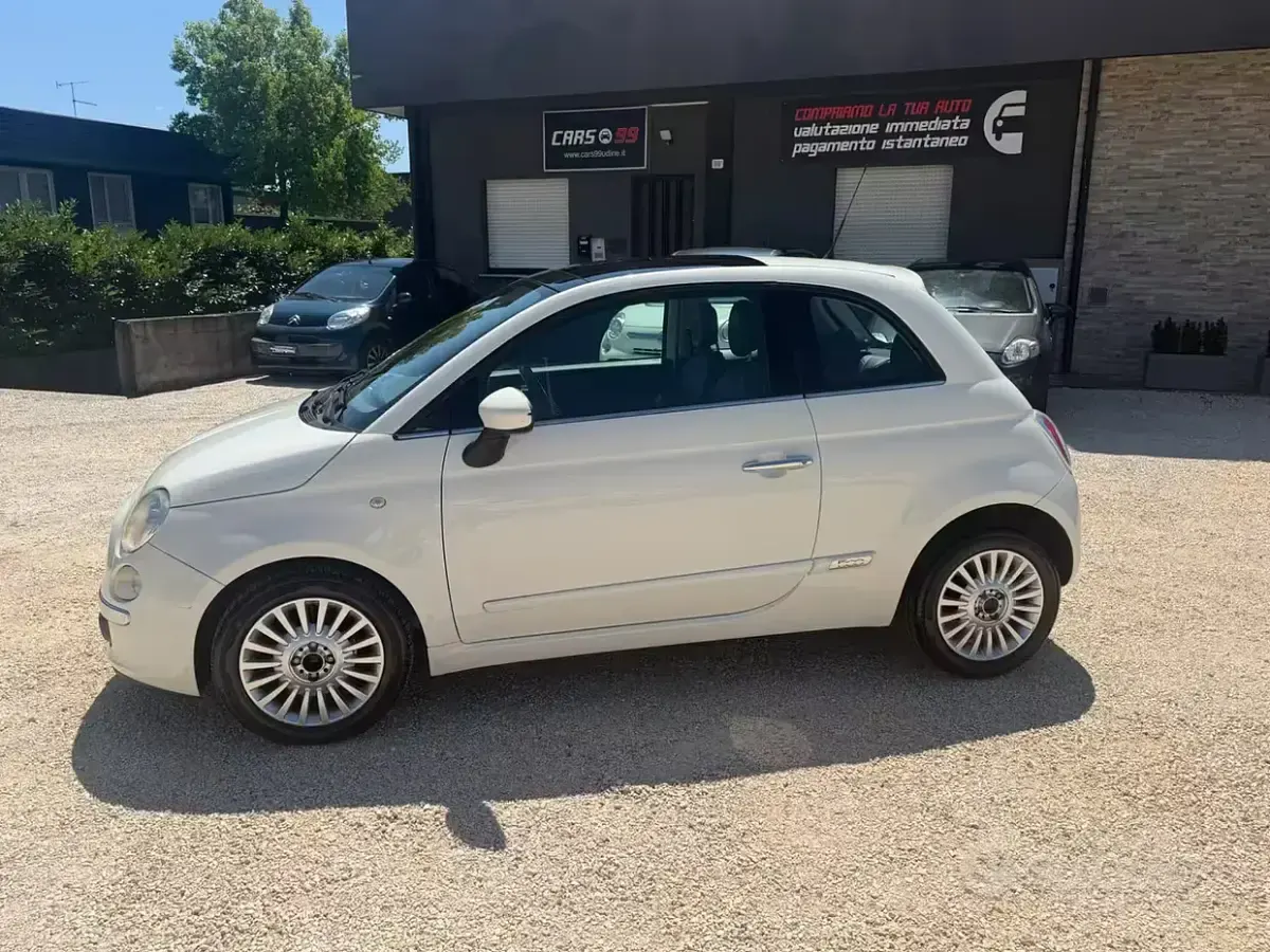 Usata Fiat 500 Lounge 95 CV (69 kW) 2012 Bianco Berlina