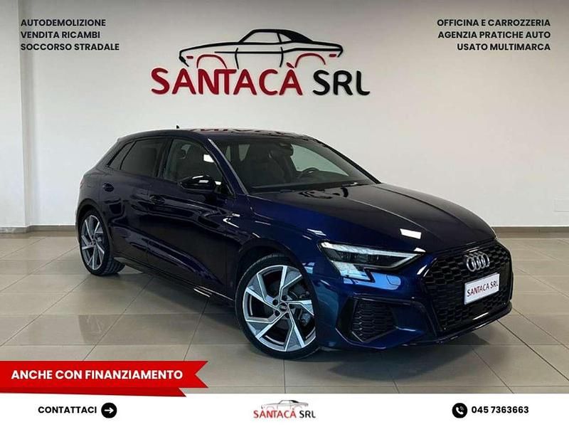 Blu/azzurro Usata 2021 Audi A3 S-Line Tre volumi | 31.800 € (Molto cara) - Immagine 1/4