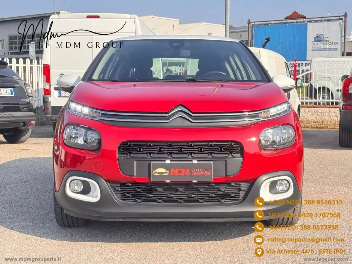 Usata Citroën C3 83 CV (61 kW) 2019 Rosso Utilitaria