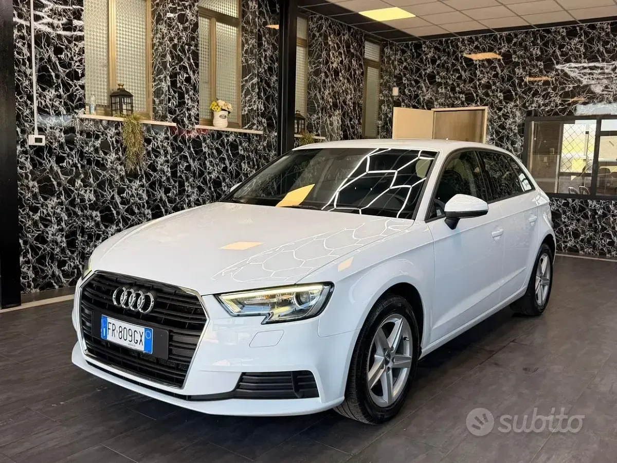 Usata Audi A3 Sport 116 CV (85 kW) 2018 Bianco Berlina