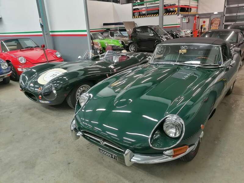 Usata Jaguar E-Type 245 CV (180 kW) 1967 Verde Cabrio
