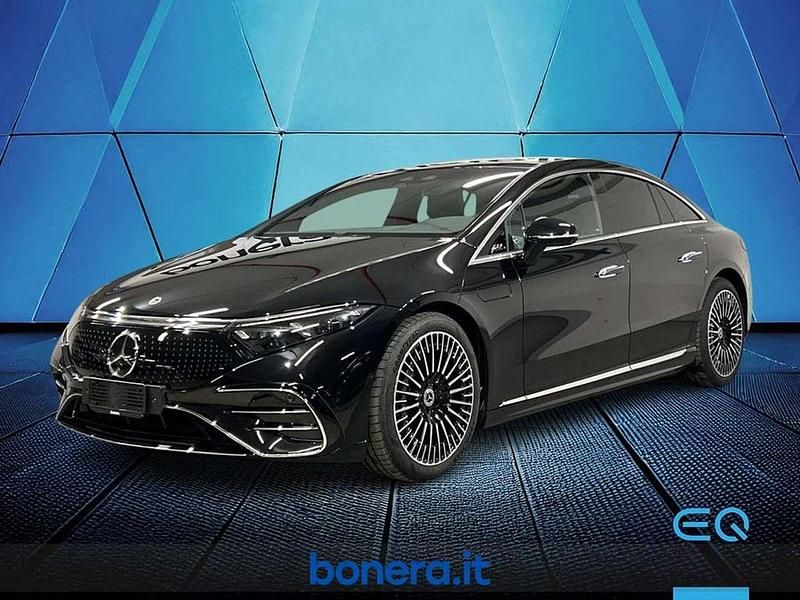 Nero ossidiana Nuova 2025 Mercedes EQS450+ Luxury Tre volumi | 89.100 € - Immagine 1/4