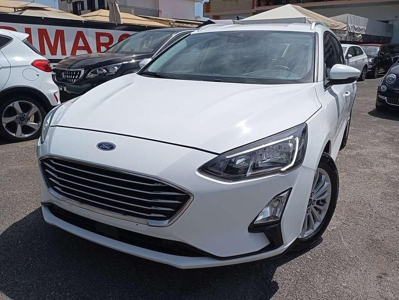 Bianco Usata 2021 Ford Focus Titanium Station wagon | 10.900 € (Ottimo prezzo) - Immagine 1/4