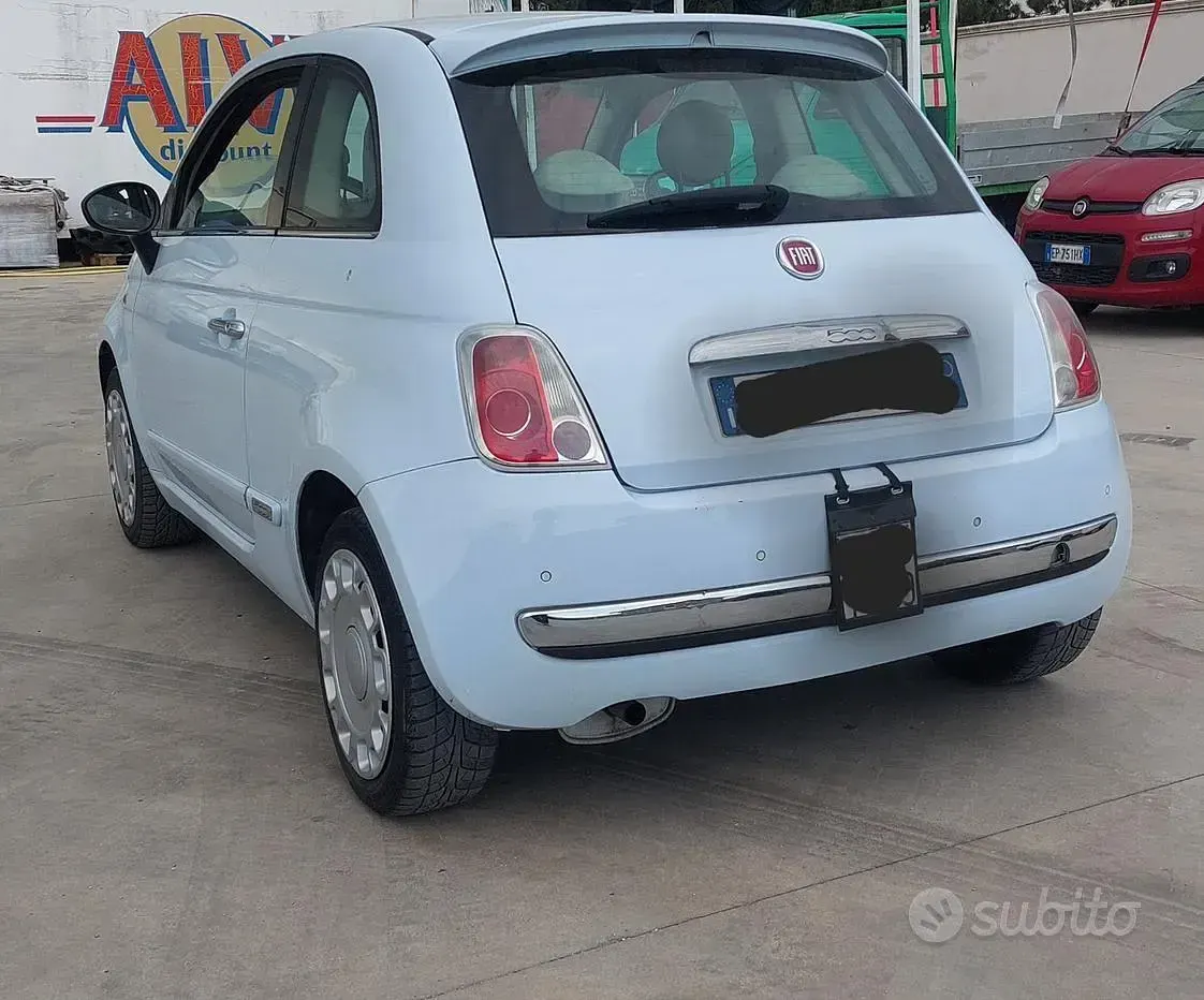 Usata Fiat 500 75 CV (55 kW) 2008 Blu Utilitaria