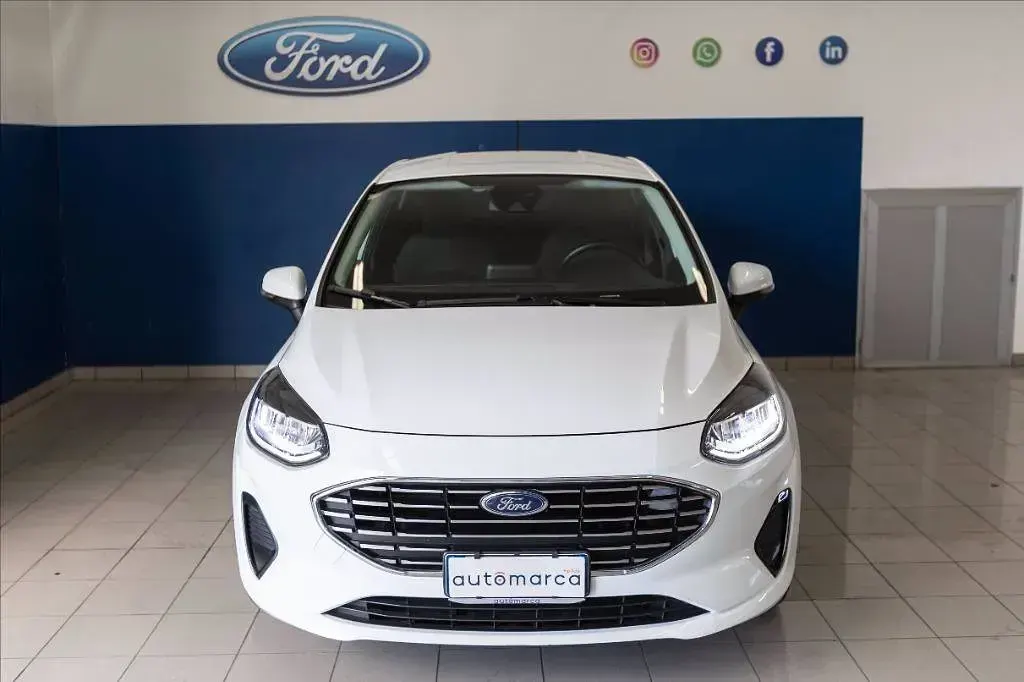 Usata Ford Fiesta Titanium 125 CV (91 kW) 2022 Bianco Utilitaria