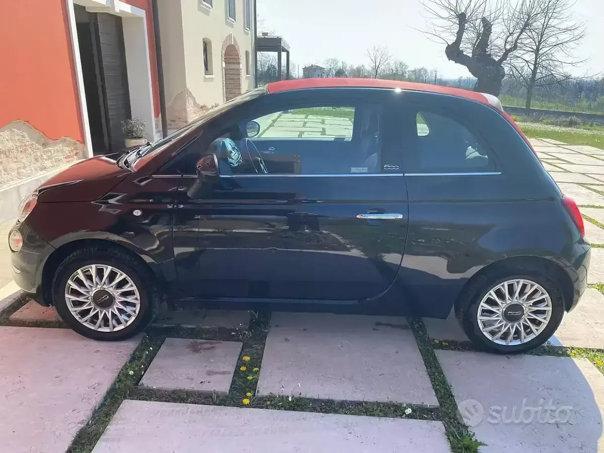 Usata Fiat 500C 69 CV (50 kW) 2016 Nero Cabrio