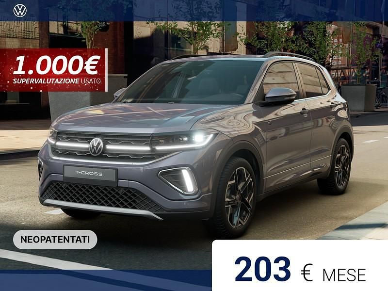 Smoky grey metallizzato Nuova 2025 VW T-Cross R-line Plus SUV | 30.200 € (Buon prezzo) - Immagine 1/4