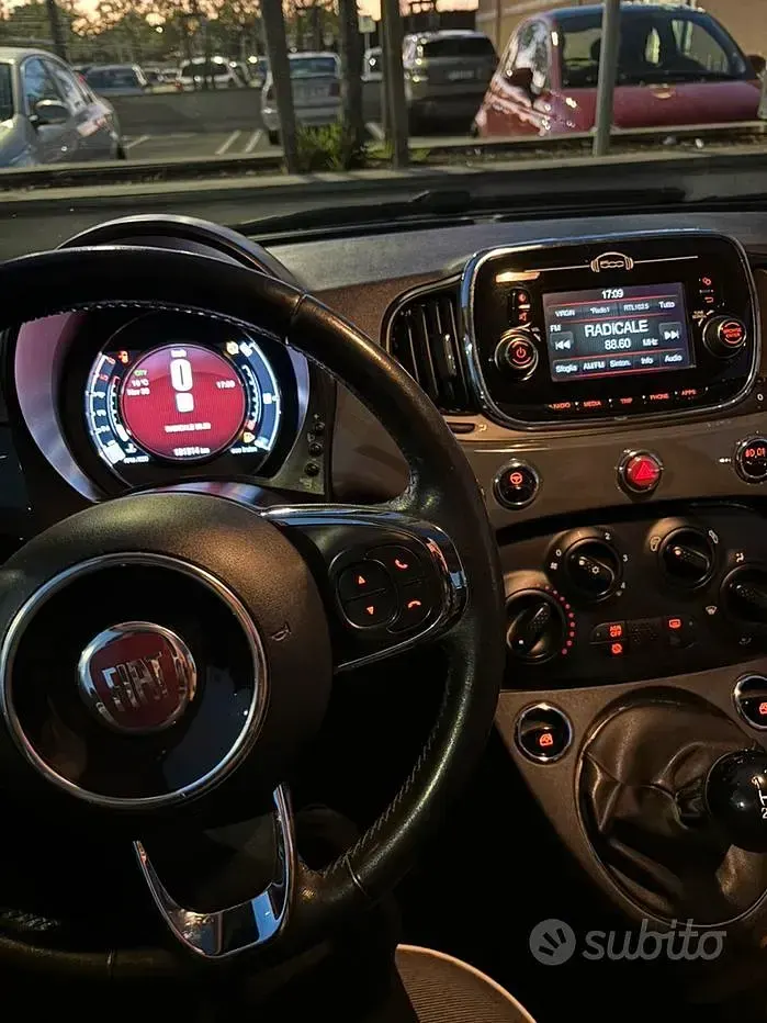 Usata Fiat 500 95 CV (69 kW) 2016 Nero Berlina