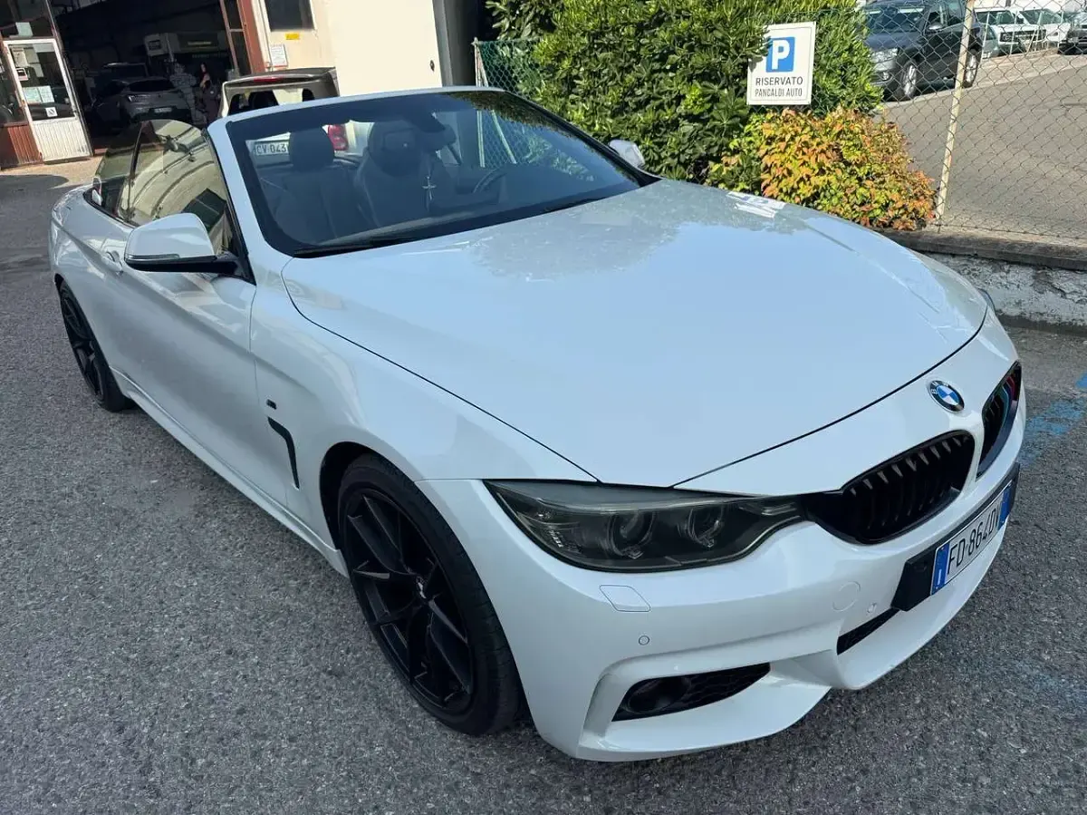 Usata BMW 420 Cabriolet M Sport 184 CV (135 kW) 2015 Bianco Cabrio