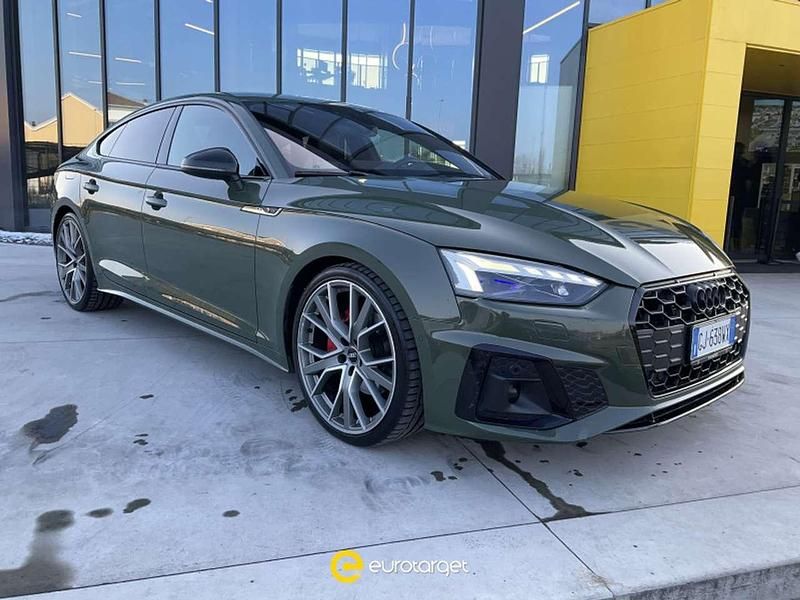 Usata Audi A5 S-Line 190 CV (139 kW) 2020 Verde Berlina