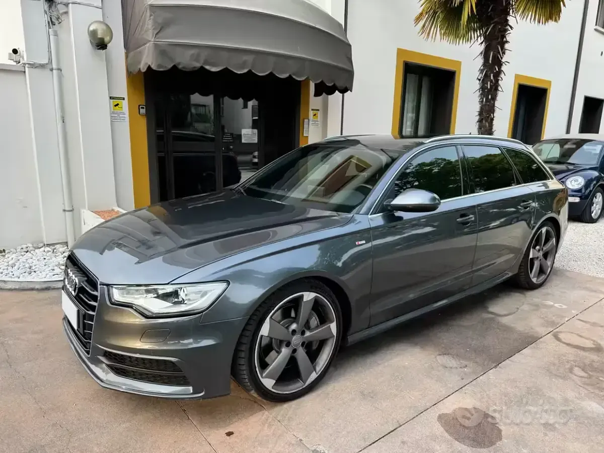 Usado Audi A6 S-Line 313 CV (230 kW) 2014 Gris Familiar