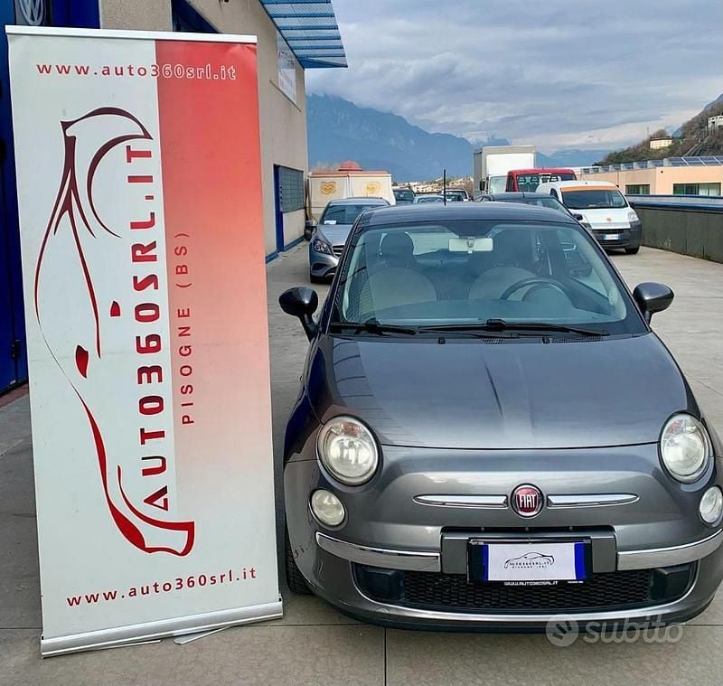 Usata Fiat 500 95 CV (69 kW) 2012 Grigio scuro Utilitaria