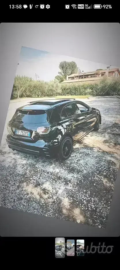 Usata Mercedes A200 109 CV (80 kW) 2012 Nero Utilitaria