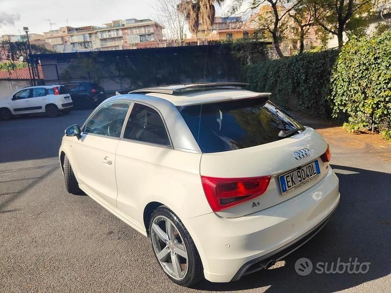 Usata Audi A1 S-Line 105 CV (77 kW) 2011 Bianco Utilitaria