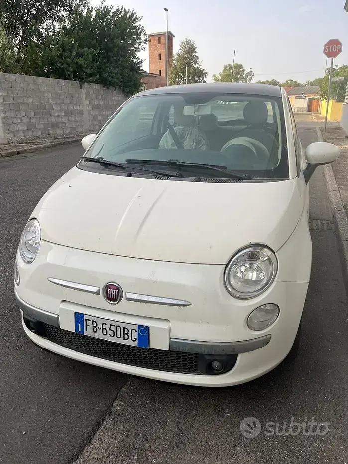 Usata Fiat 500 2009 Bianco Cabrio