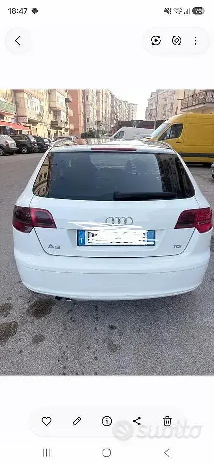 Usata Audi A3 170 CV (125 kW) 2007 Bianco Utilitaria