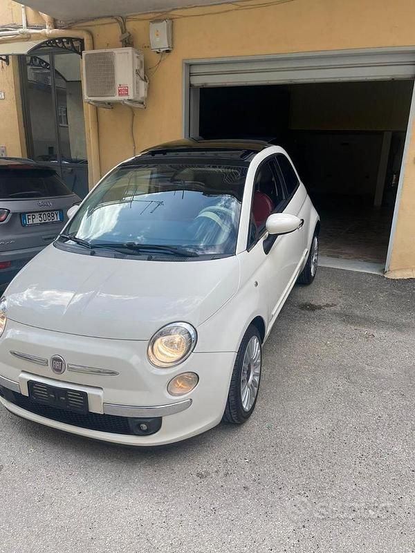 Usata Fiat 500 75 CV (55 kW) 2009 Bianco Cabrio