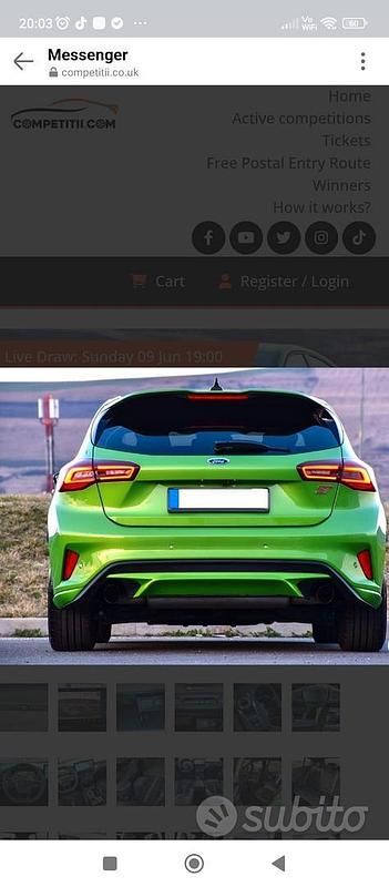 Usata Ford Focus ST 2023 Verde Berlina