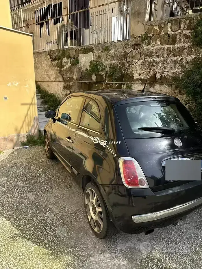 Usata Fiat 500 75 CV (55 kW) 2009 Nero Cabrio