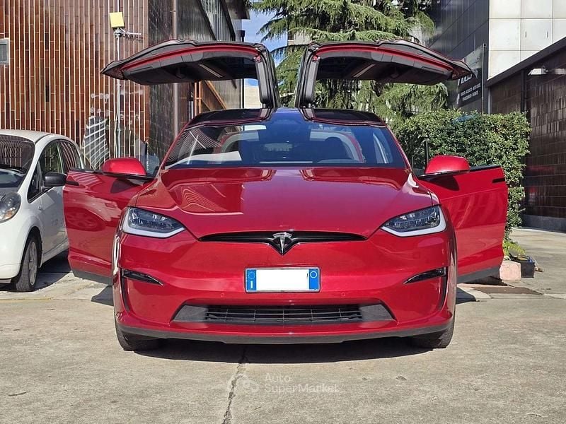 Usata Tesla Model X Plaid 759 kW (1033 CV) 2022 Rosso SUV