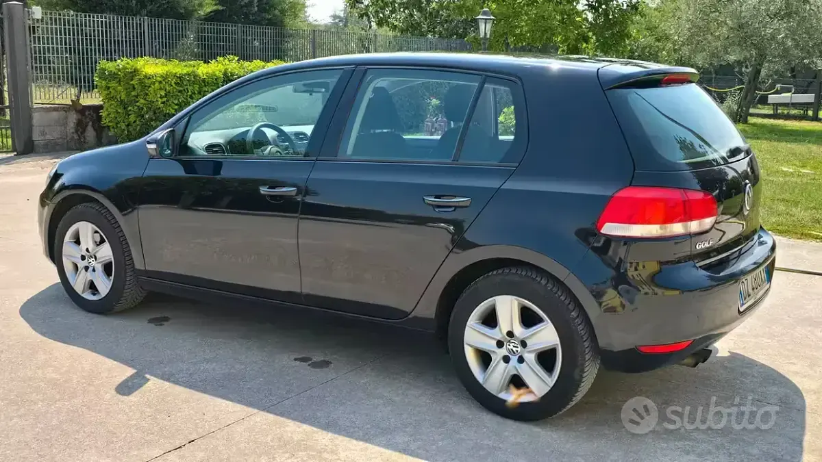 Usata VW Golf VI 122 CV (89 kW) 2010 Nero Berlina
