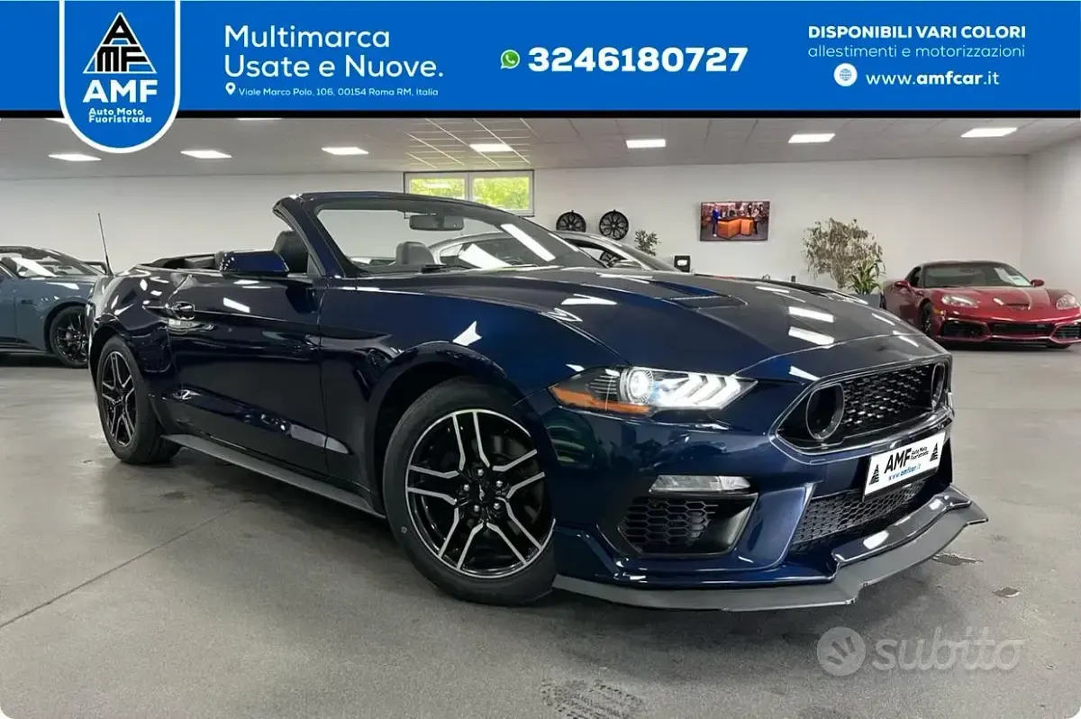 Usata Ford Mustang Premium 291 CV (214 kW) 2020 Blu Coupé