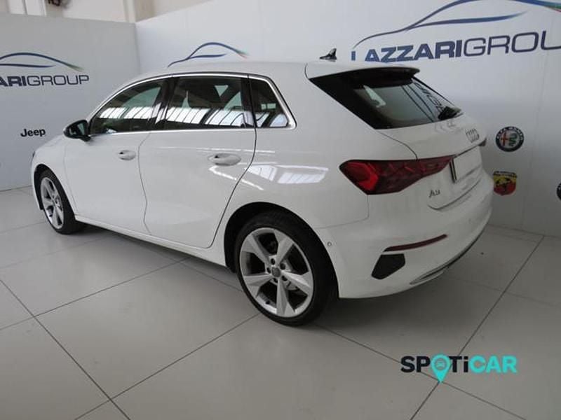 Usata Audi A3 Advanced 116 CV (85 kW) 2020 Bianco Berlina