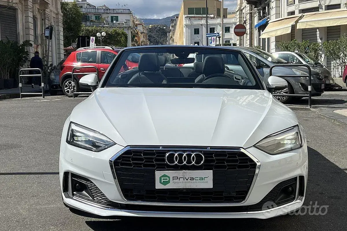 Usata Audi A5 Cabriolet Advanced 204 CV (150 kW) 2021 Bianco Cabrio