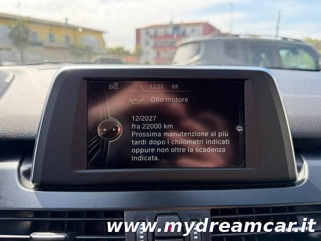 Usata BMW 218 Gran Tourer Sport Line 149 CV (109 kW) 2016 Grigio scuro Monovolume