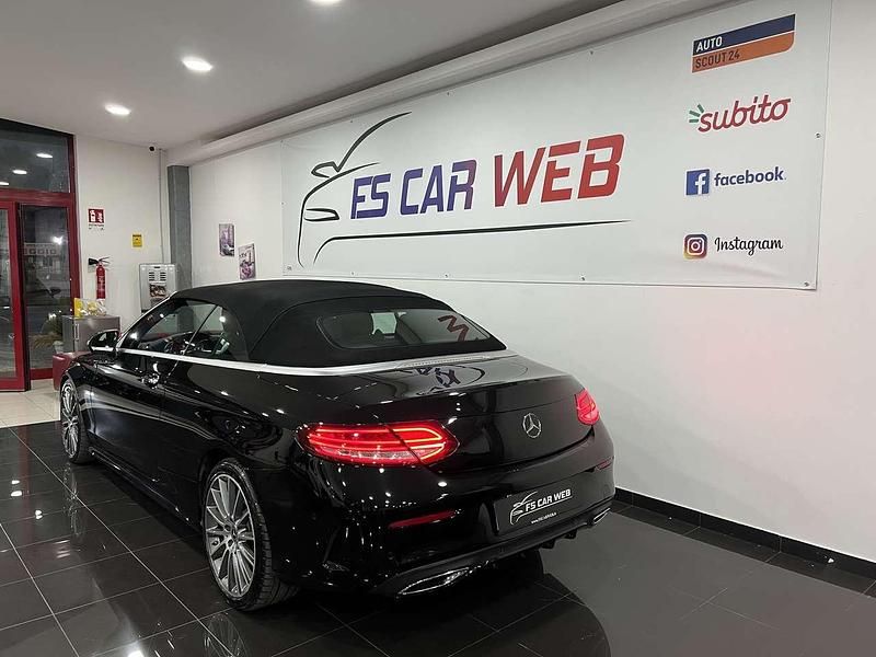 Usata Mercedes C220 Premium Plus 170 CV (125 kW) 2018 Nero Cabrio