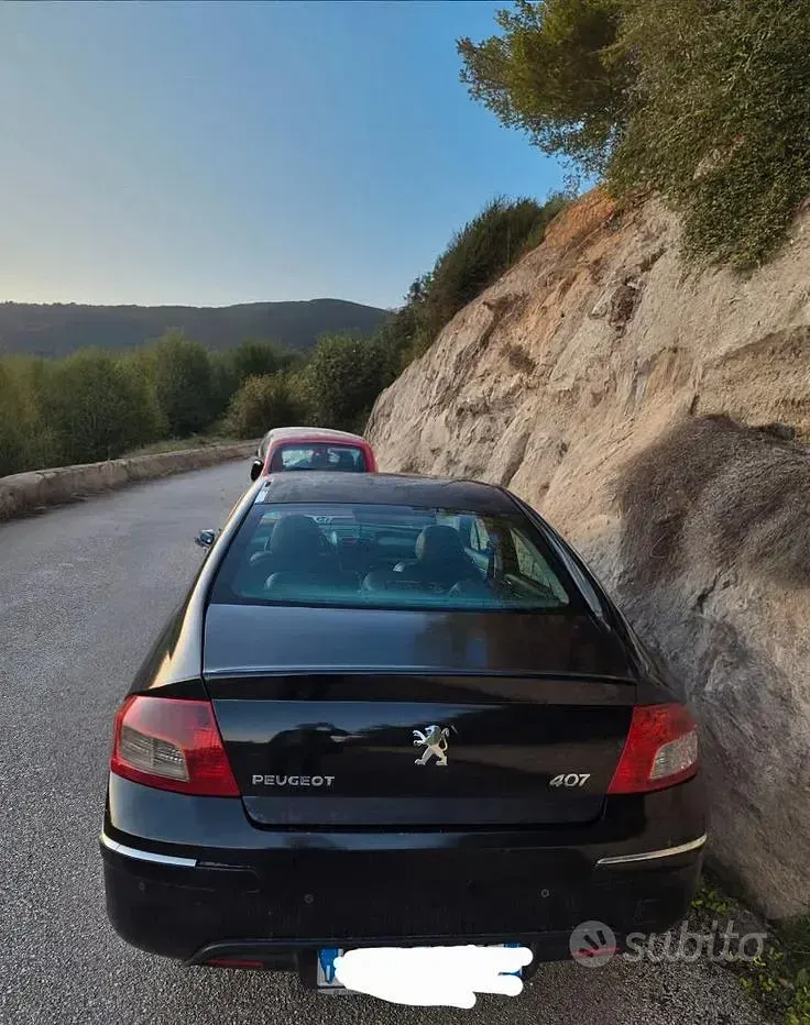 Usata Peugeot 407 140 CV (102 kW) 2008 Nero Berlina