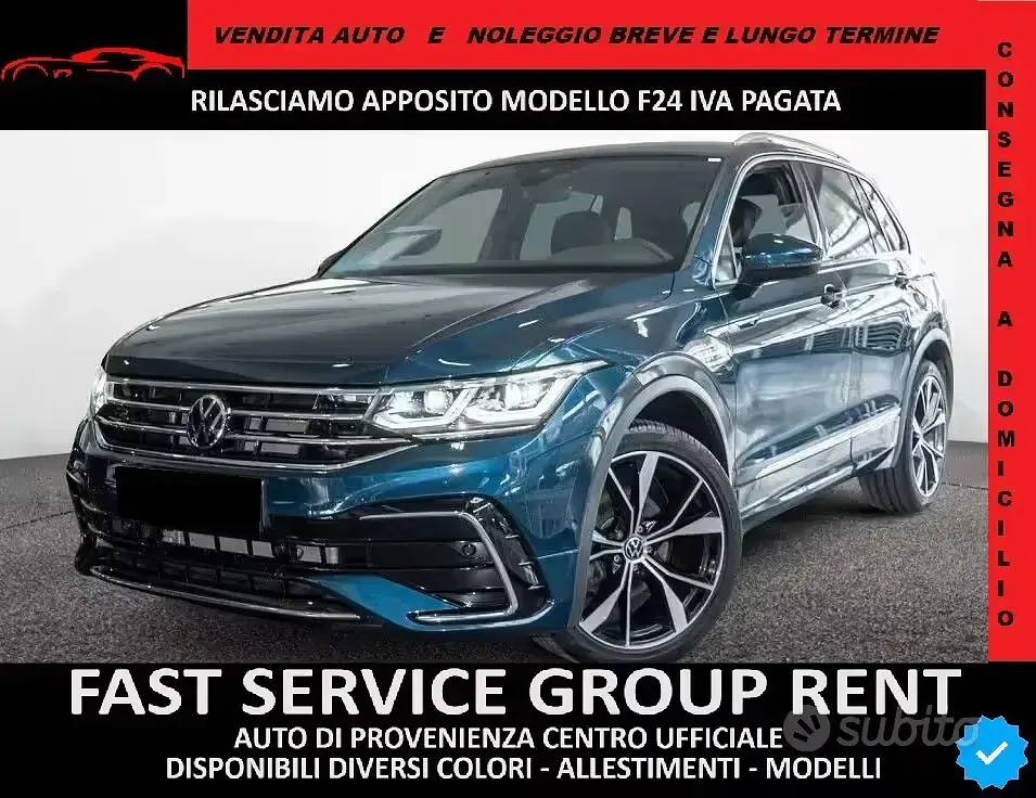 Usata VW Tiguan R-line 150 CV (110 kW) 2022 Blu SUV