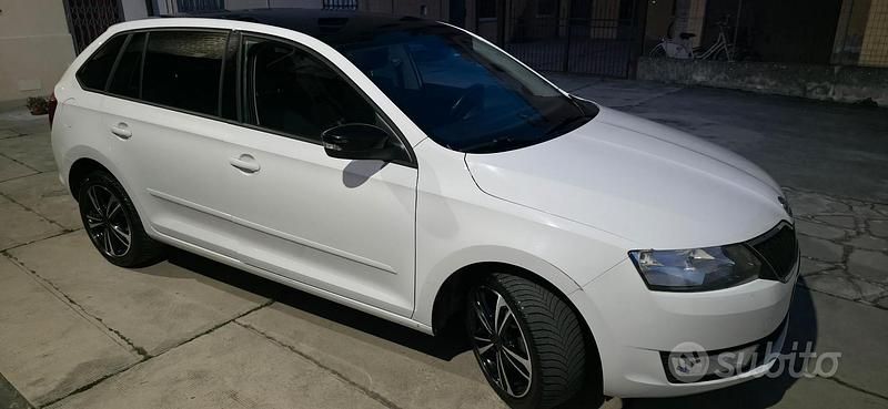 Usata Skoda Rapid 90 CV (66 kW) 2017 Bianco Utilitaria