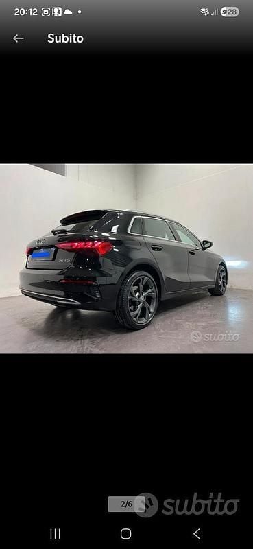 Usata Audi A3 Advanced 150 CV (110 kW) 2021 Nero Berlina