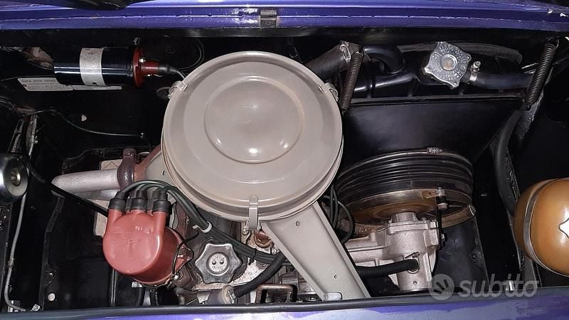Usata Fiat 850 1960 Blu Cabrio