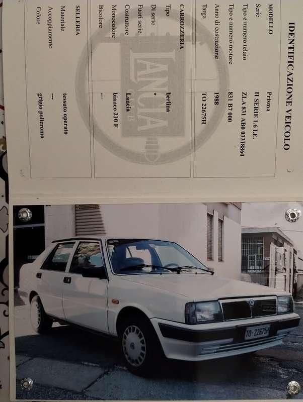 Usata Lancia Prisma 109 CV (80 kW) 1988 Bianco Berlina