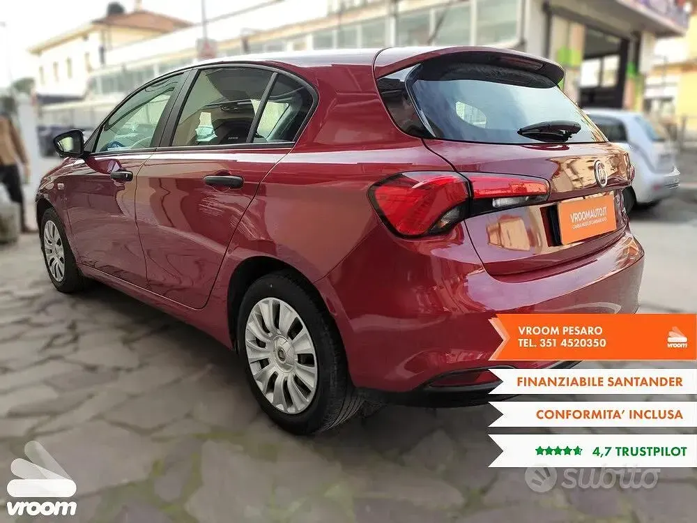 Gebraucht Fiat Tipo Pop 95 PS (69 kW) 2018 Rot Kleinwagen