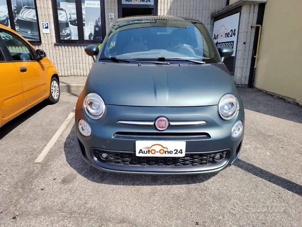 Usata Fiat 500 Sport 69 CV (50 kW) 2021 Verde oliva pastello Utilitaria