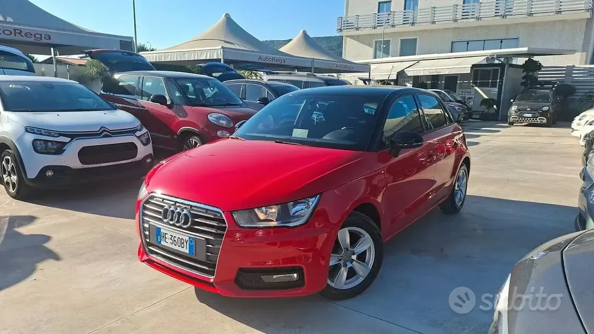 Usata Audi A1 95 CV (69 kW) 2015 Rosso Utilitaria