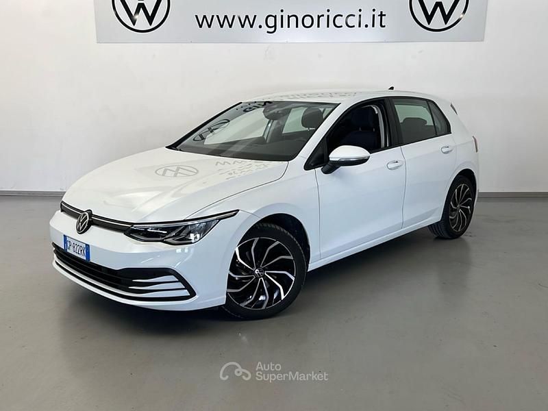 Usata VW Golf VIII Life 110 CV (80 kW) 2023 Bianco Berlina