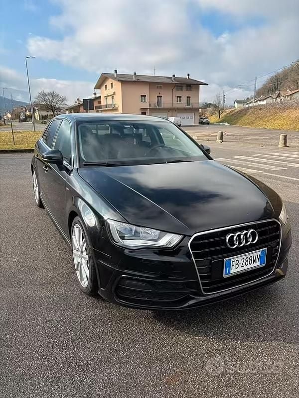 Usata Audi A3 S-Line 101 CV (74 kW) 2015 Nero Berlina