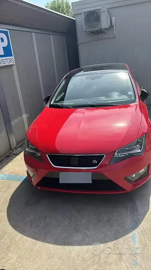 Usata Seat Leon FR 150 CV (110 kW) 2015 Rosso Berlina