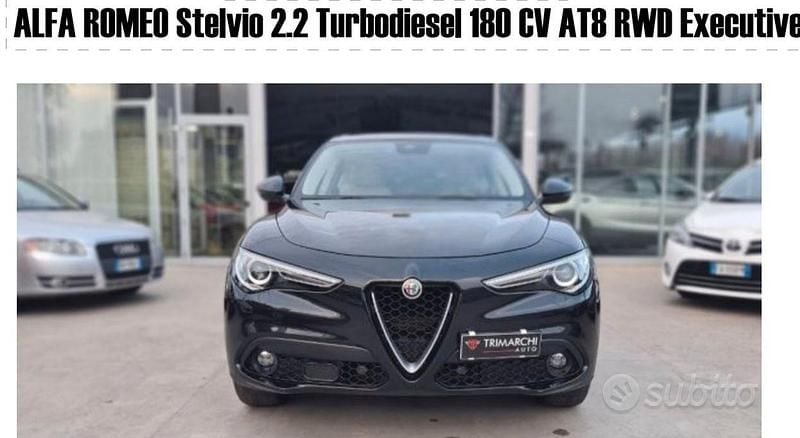 Usata Alfa Romeo Stelvio 180 CV (132 kW) 2021 Nero SUV
