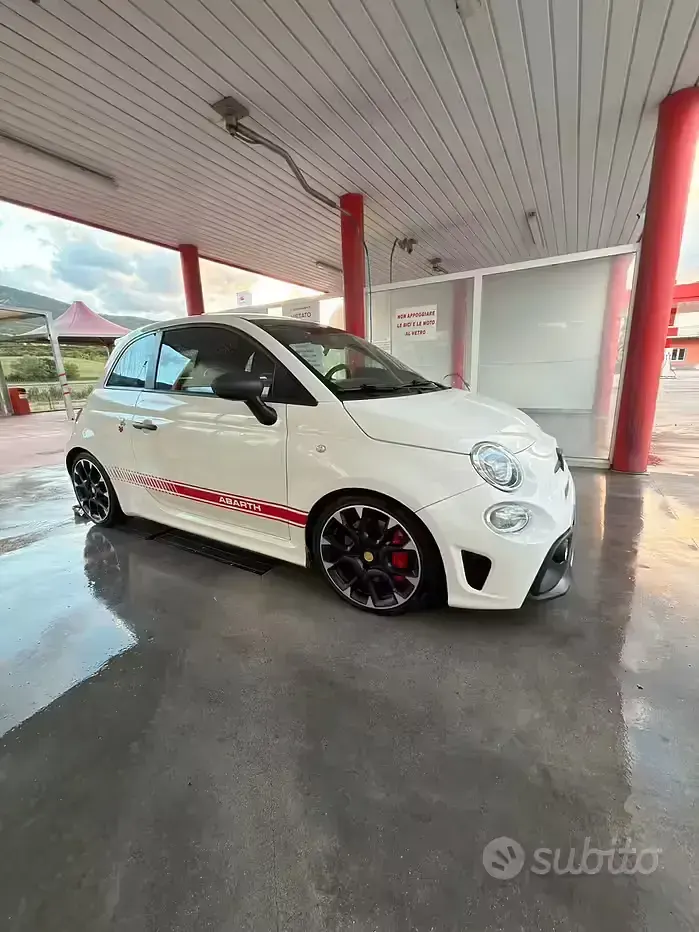 Usata Abarth 595 135 CV (99 kW) 2009 Bianco Berlina