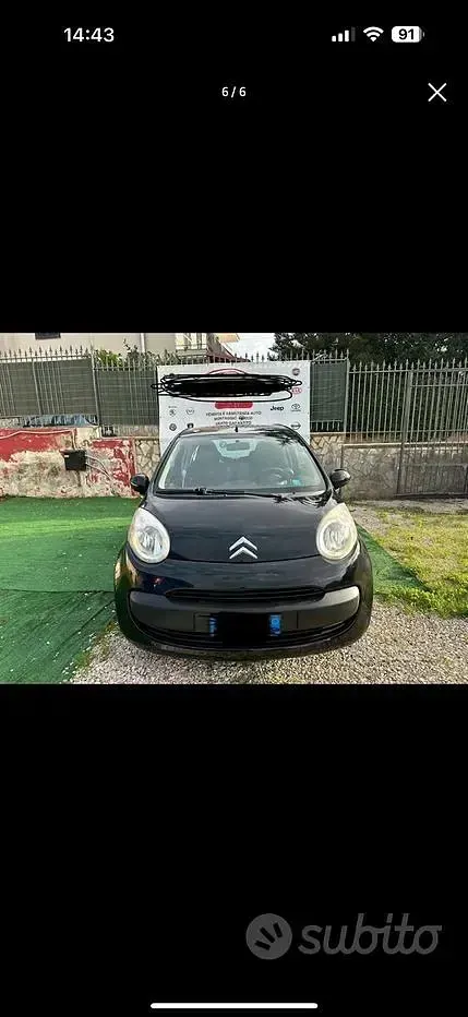 Usata Citroën C1 54 CV (39 kW) 2007 Nero Utilitaria